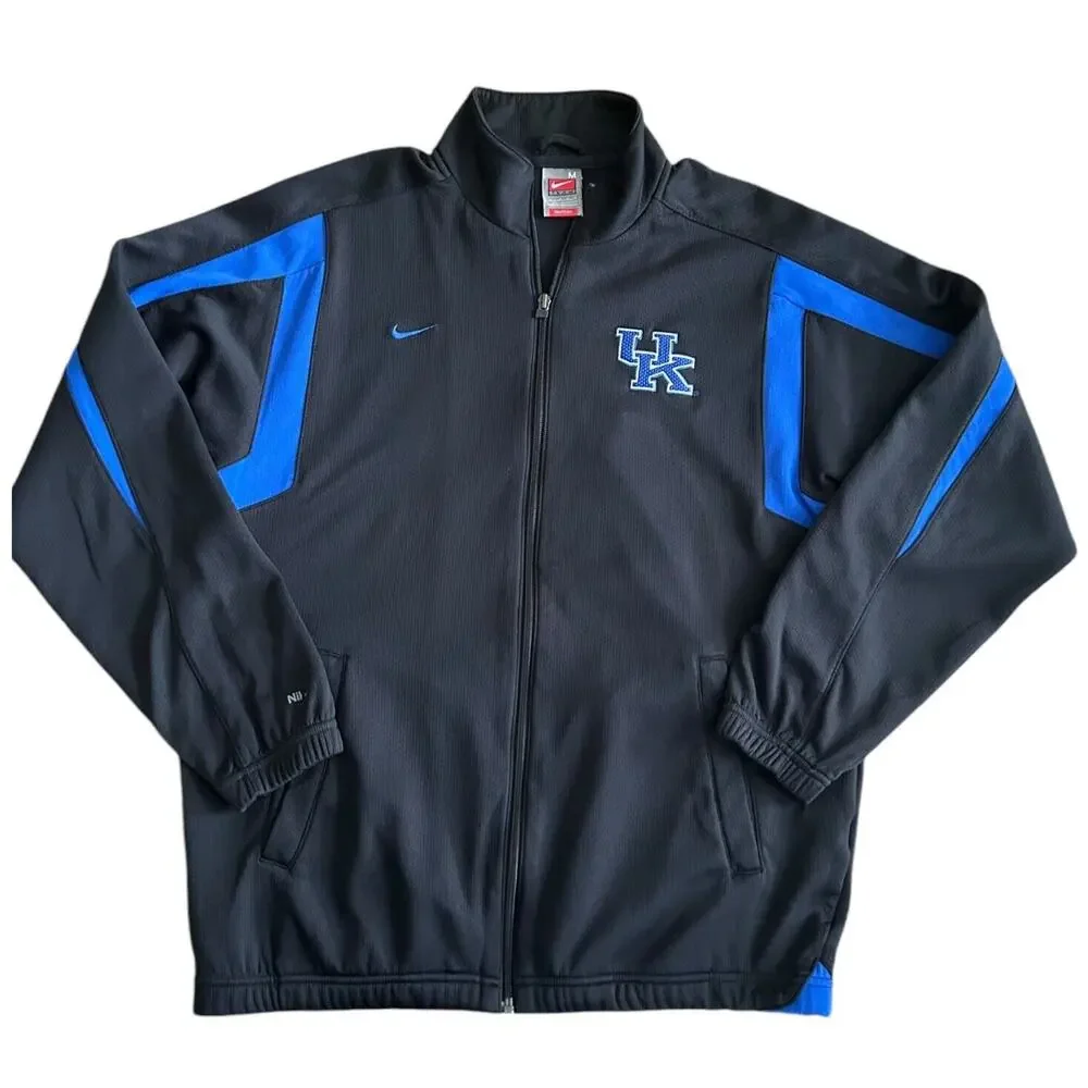 Nike Team University of Kentucky Wildcats Full Zip Jacket Men's M Black UK - Picture 1 of 6